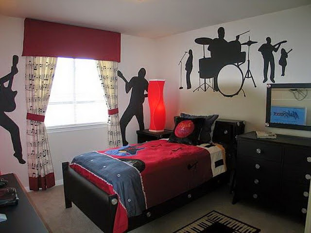 Rock N Roll Bedroom Decor Art Interior Designs Ideas