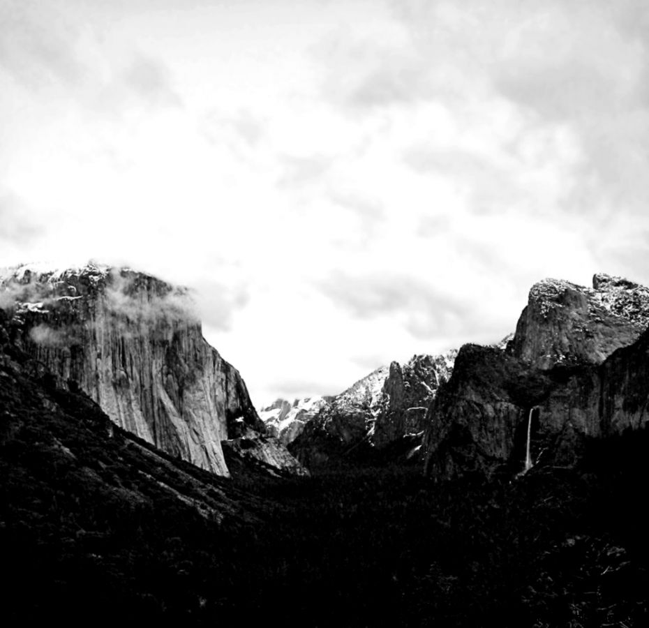 Black And White Landscape Photography Mountains