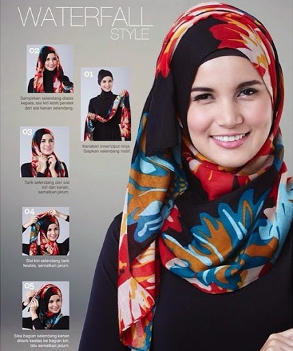kreasi jilbab segi empat desain simple, elegan modis dan modern terbaru 2017/2018 kreasi jilbab segi empat desain simple, elegan modis dan modern terbaru 2017/2018