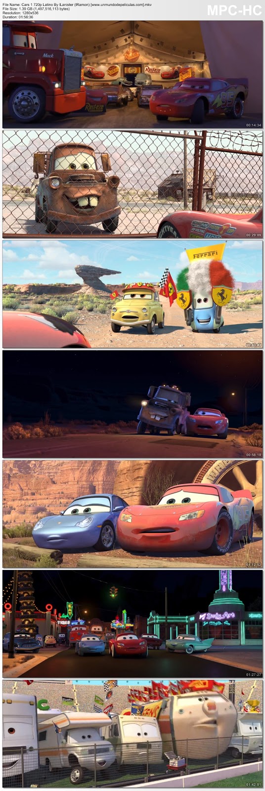 Capturas de la película.