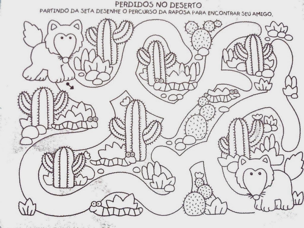 Desenhos para crianças dos 5 aos 12 anos: labirintos