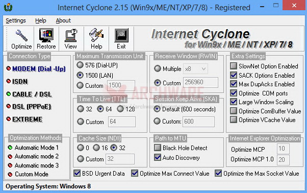 Internet Cyclone 2.15 + [Keygen] โปรแกรมสำหรับปรับแต่งความเร็วอินเตอร์เน็ต 20-2-2556+13-32-15