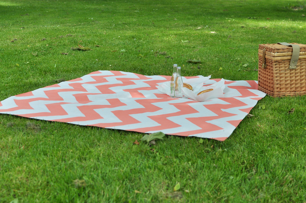 Chic Geek DIY Chevron Picnic Blanket
