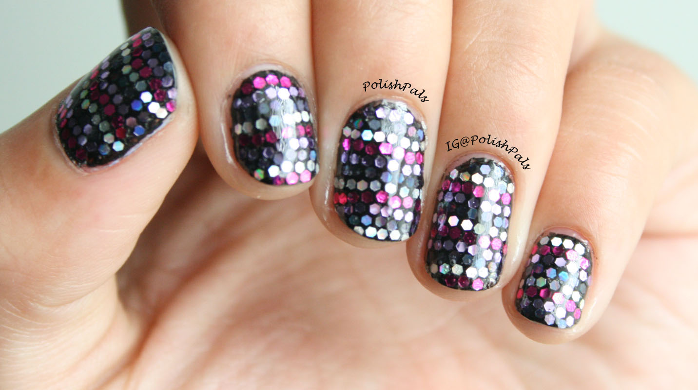 Polish Pals My First Complete Glitter Placement Manicure