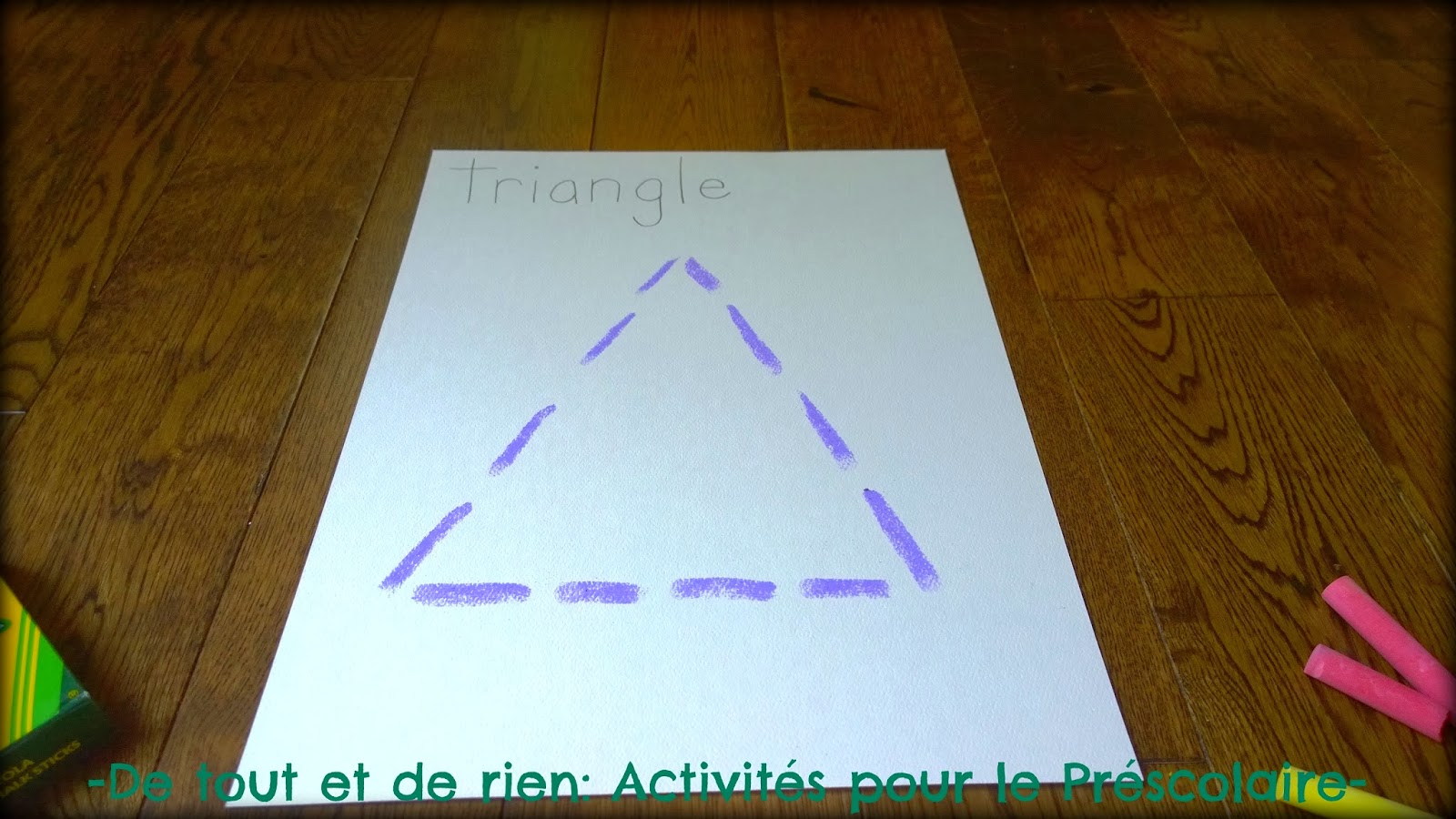 De tout et de rien Activités pour le Préscolaire Geometric shapes in