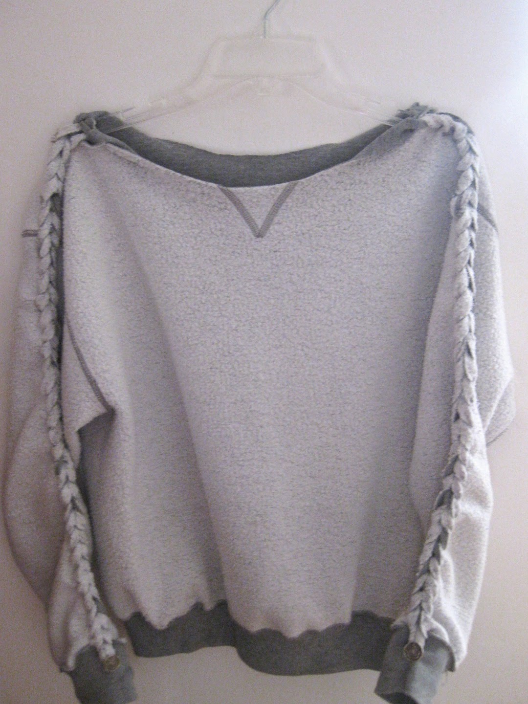 Wanderland Vintage DIY Braided Sweatshirt
