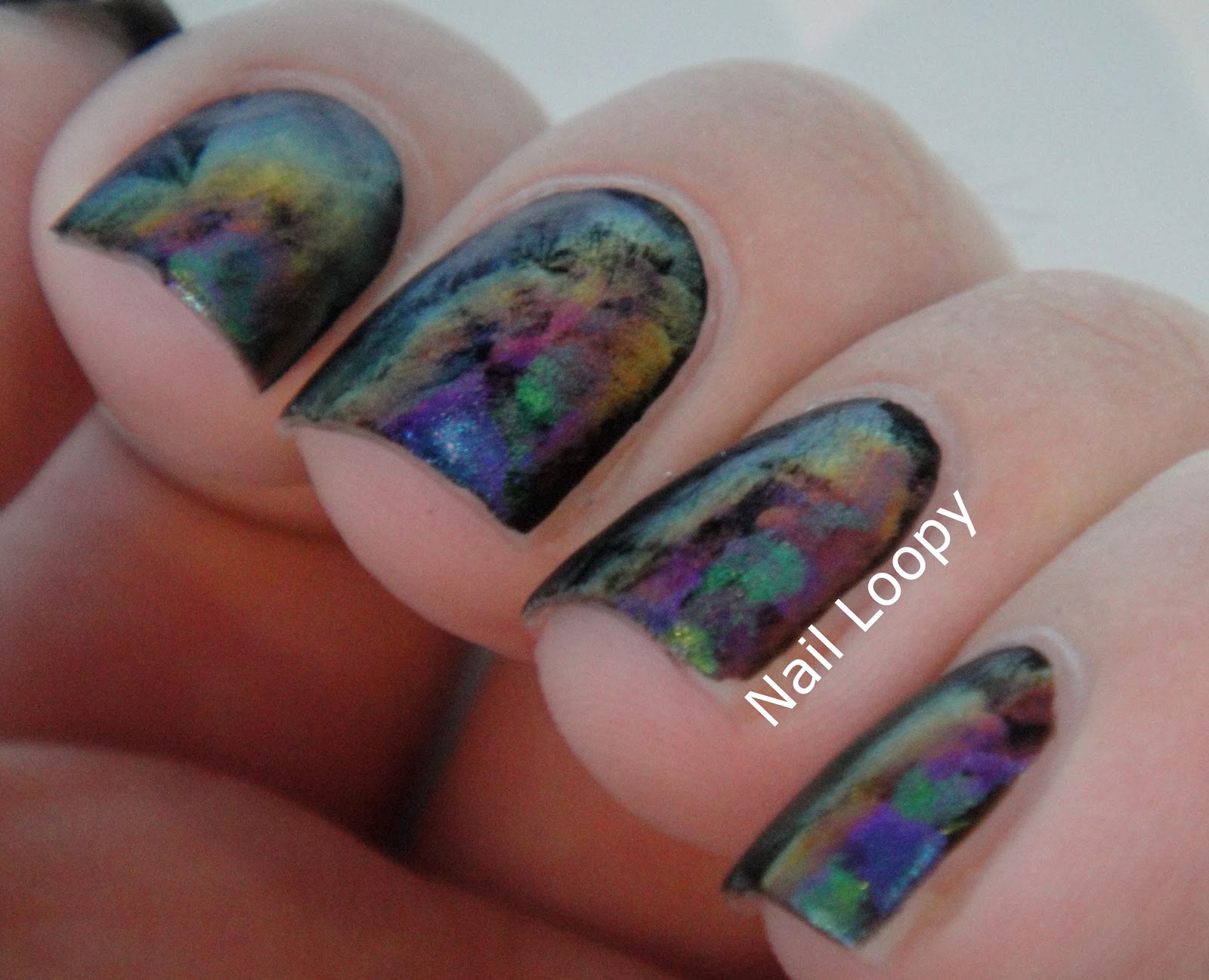 3. "Oil Spill" Nail Art Ideas - wide 4