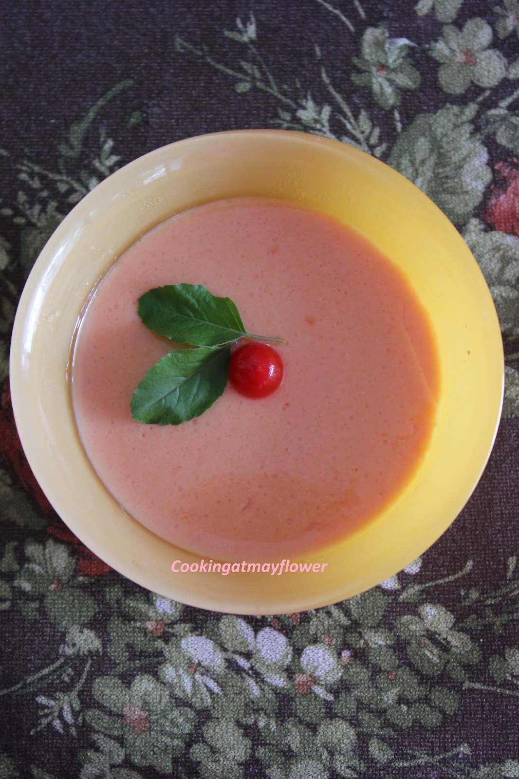 Cooking at Mayflower Papaya Pudding / Papaya milk pudding