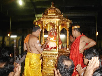 Goddess Mookambika Devi in Golden Chariot in the Temple picture