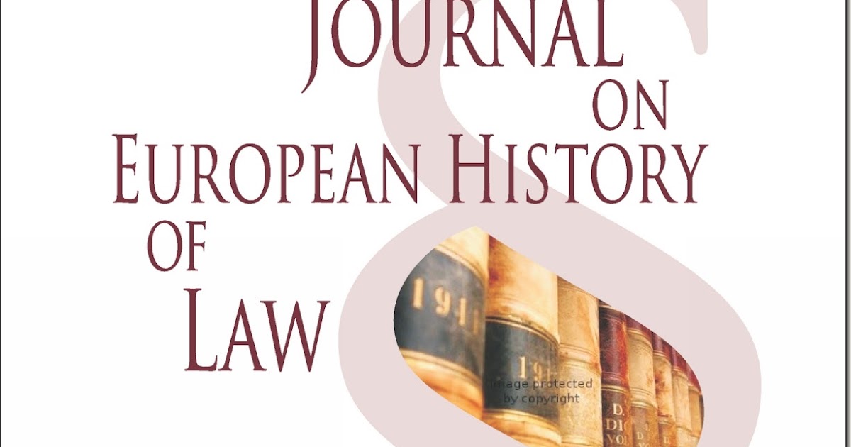 Legal History Blog Journal on European History of Law and Toth on