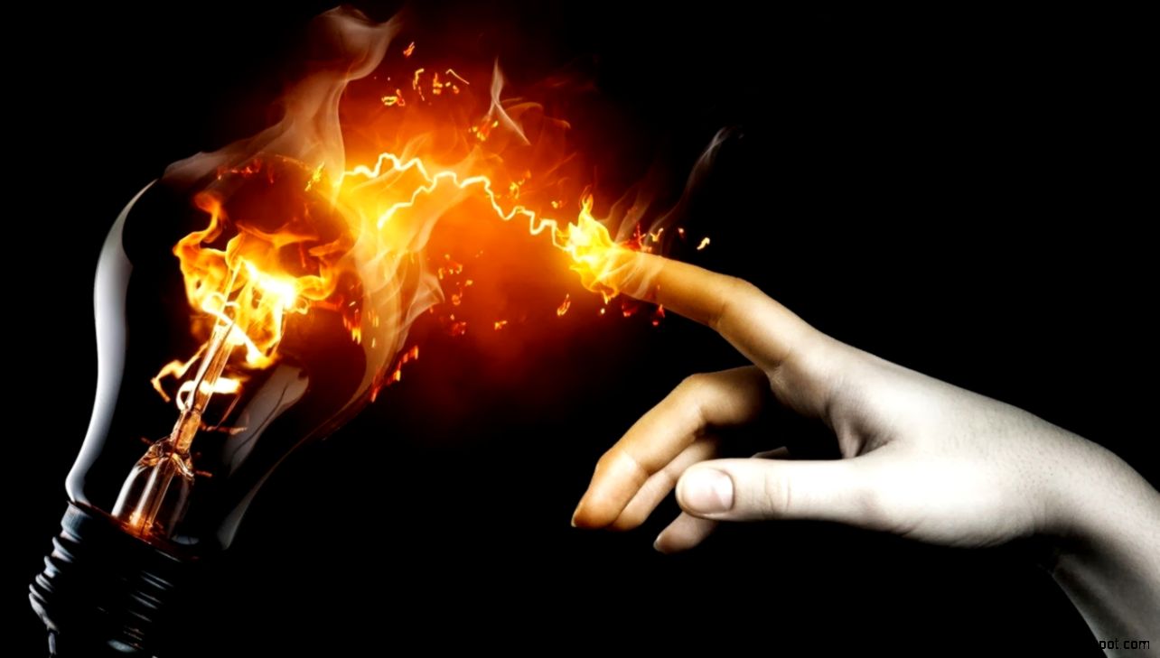 Black Background with Fire Black Background with Fire