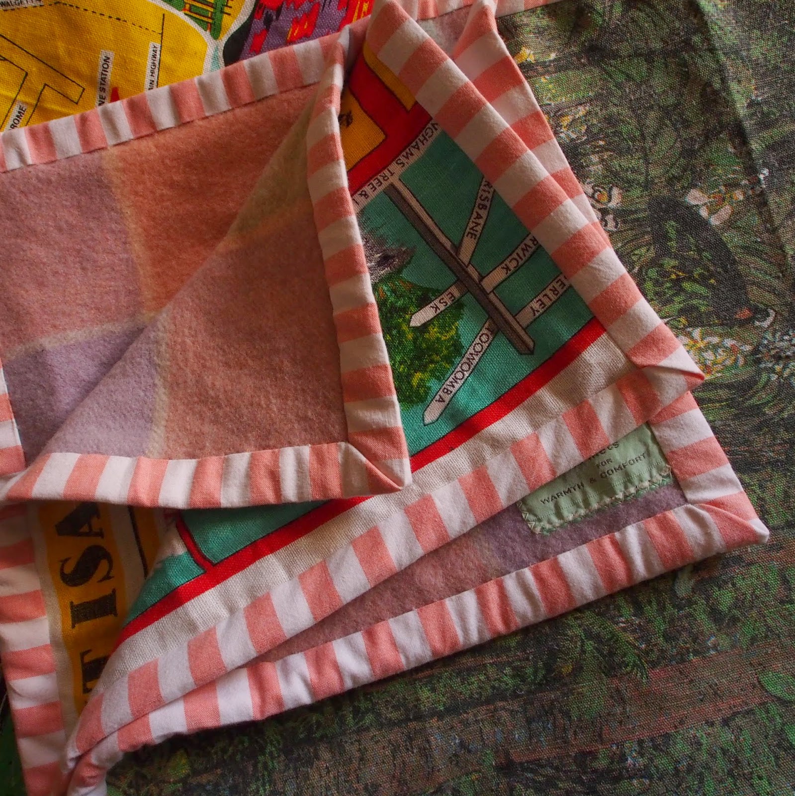 Zaranne Handmade a tea towel quilt