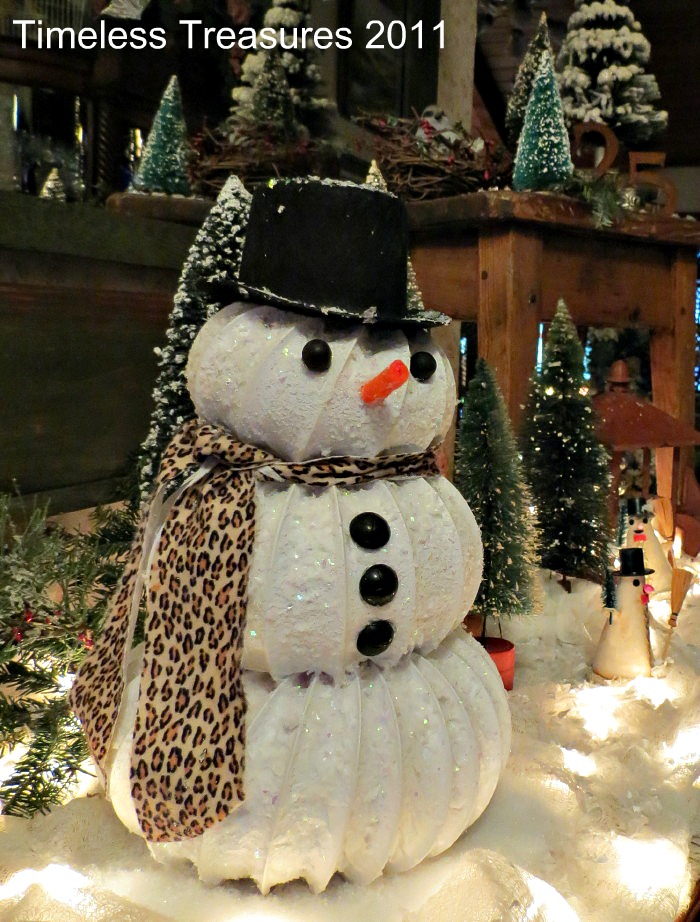 Timeless Treasures Dryer vent hose Snowy Snowman Tutorial