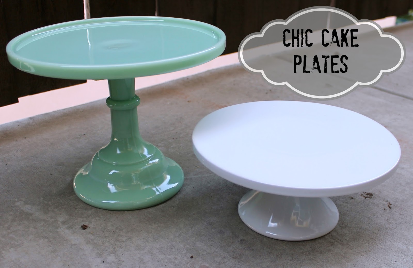 White Cake Plate Stand. Fusionbrands Serve It Up Plate Stand, Large.