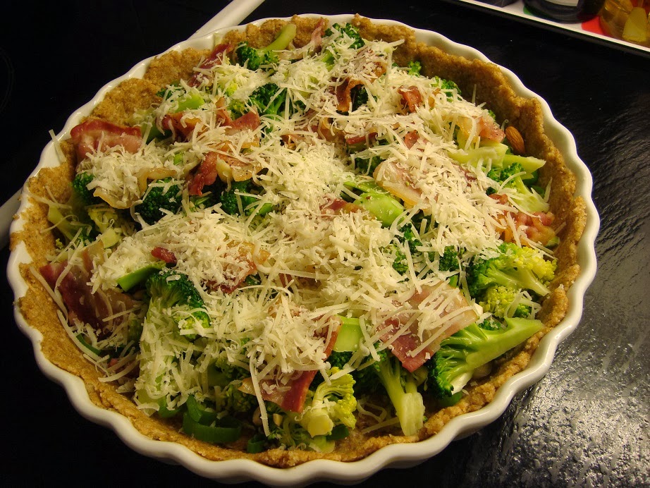 broccolitærte med mandler broccolitærte med mandler