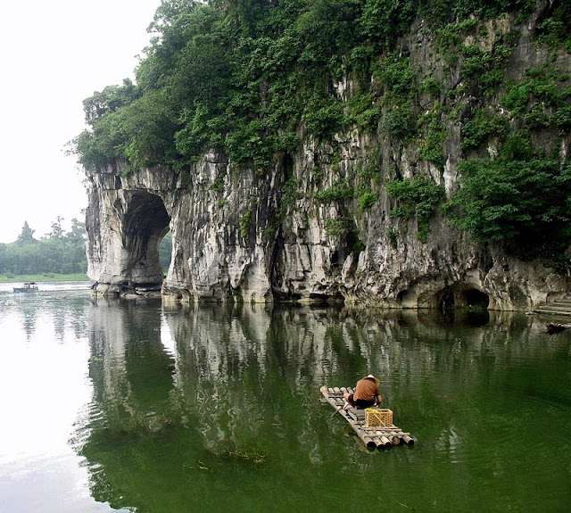 Elephant Rock on Li River in Guilin China