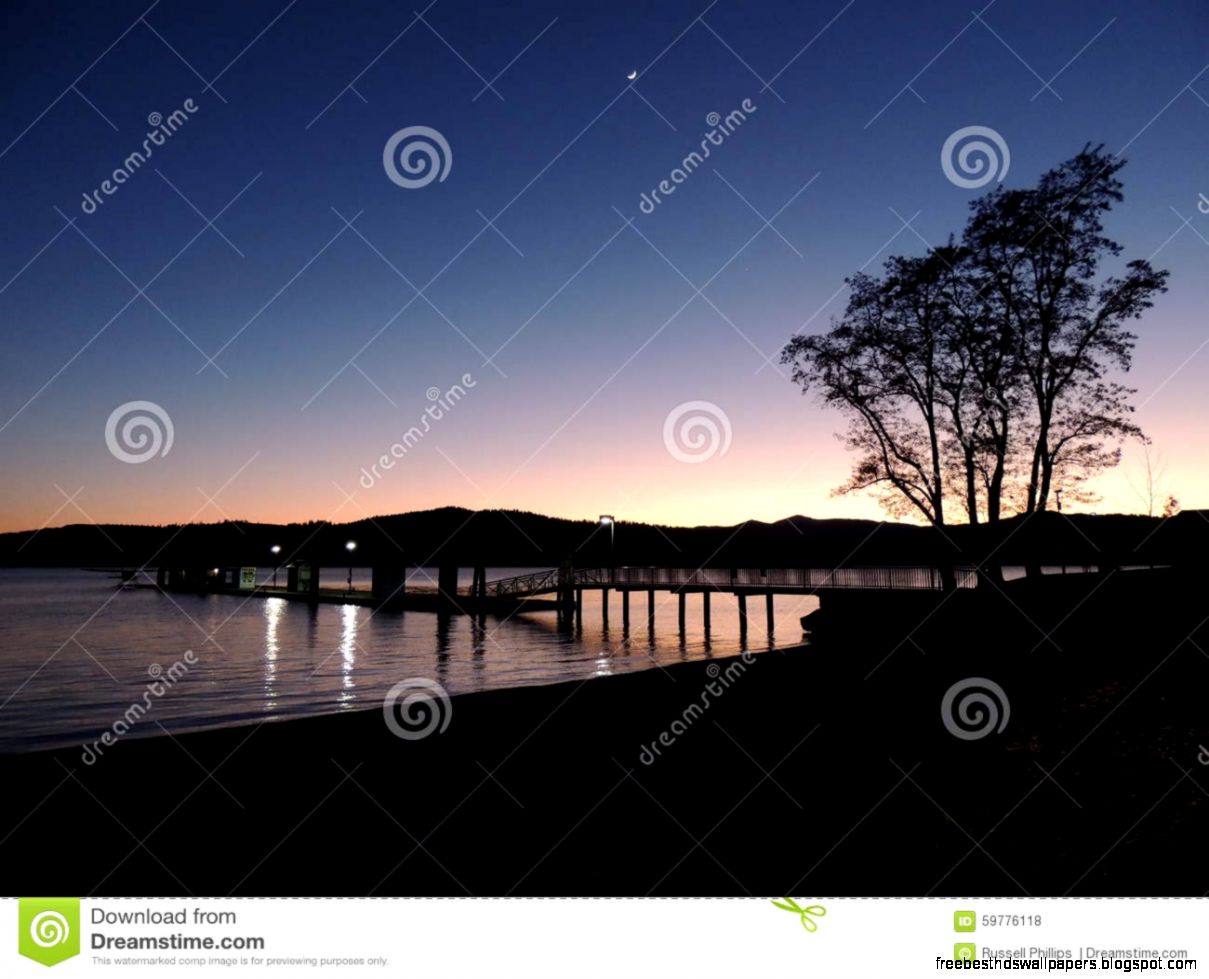 Lakeside Sunset Reflection At Twilight Stock Photo Image 59776118 Lakeside Sunset Reflection At Twilight Stock Photo Image 59776118