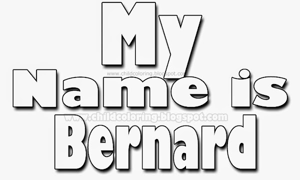 Color My Name Coloring Pages