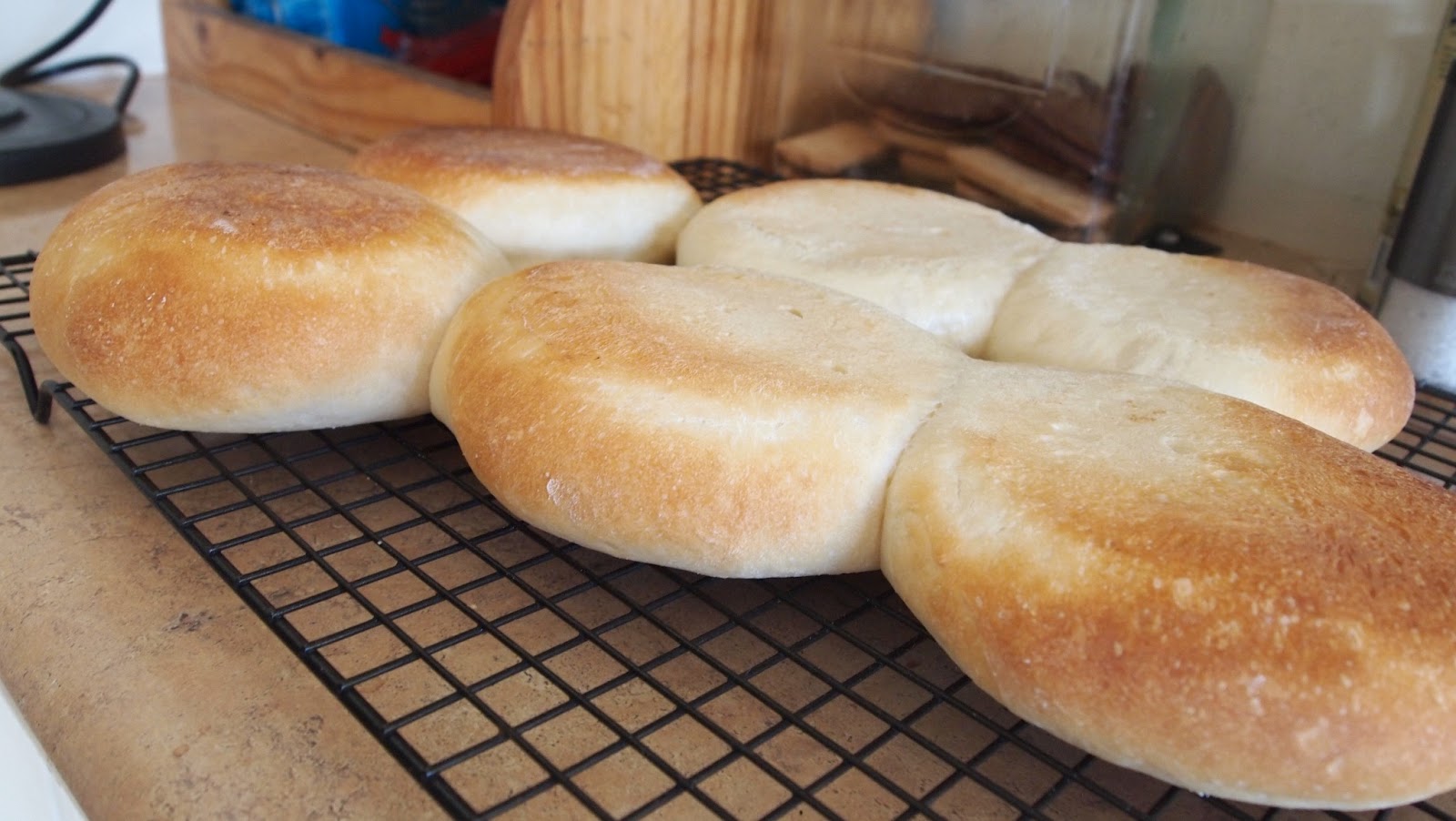 The Bush Gourmand Flat Hamburger Buns & Vegemite Scrolls