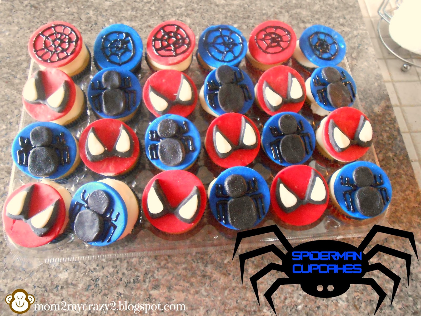 Running away? I'll help you pack.: Birthday Dreams Spiderman Cupcakes