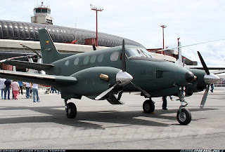 Fuerzas Armadas de Colombia Beech+C90+King+Air+colombian+army_2