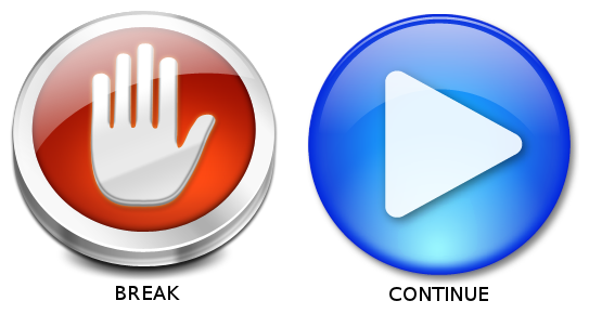 the break and continue