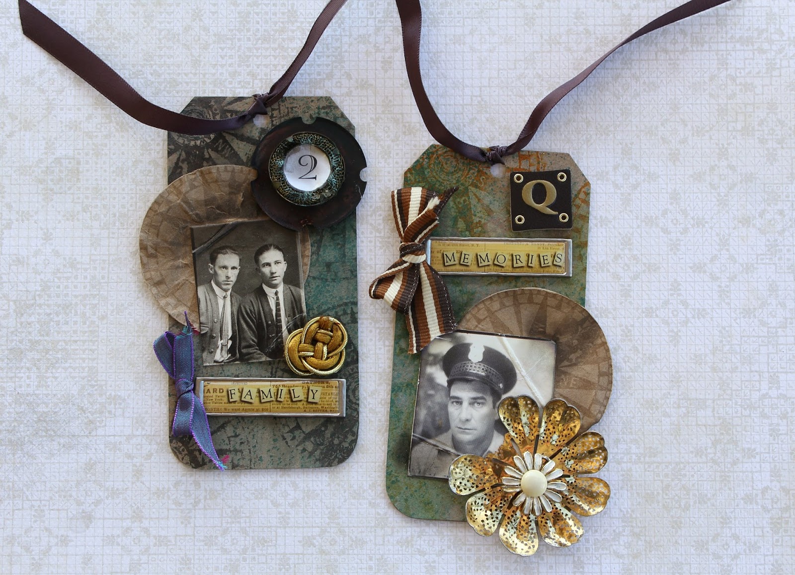 Compass Eclectic Stamp Tags