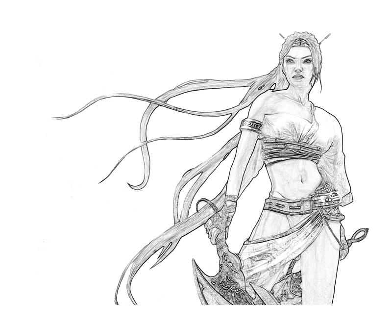 Heavenly Sword Nariko Character Coloring Pages heavenly-sword-nariko-character-coloring-pages