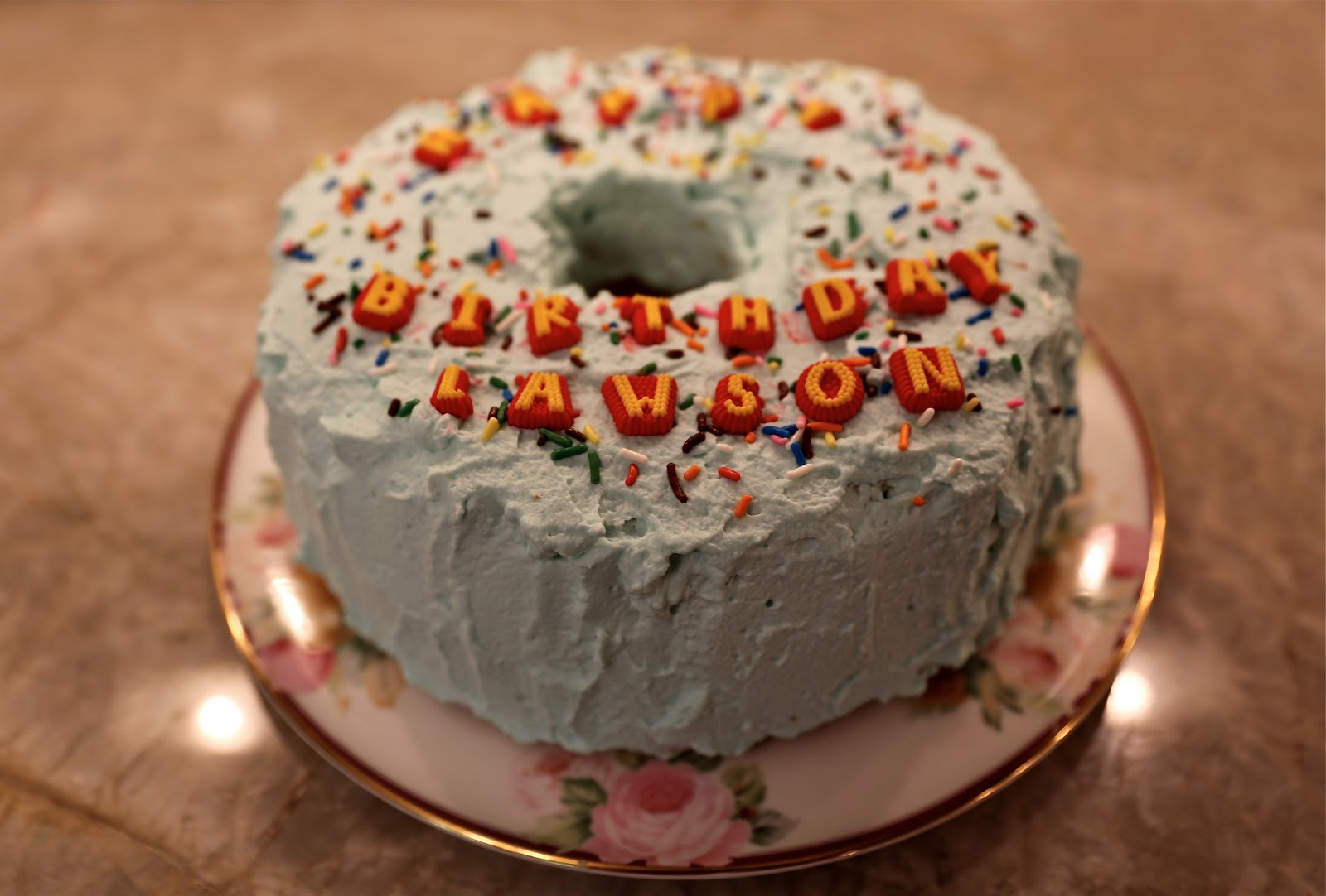 Sweet Southern Days Rainbow Angel Food Cake