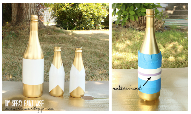 DIY spray paint bottle gold metallic 