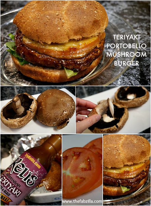 Easy HealthyEats Teriyaki Portobello Mushroom Burger thefabzilla