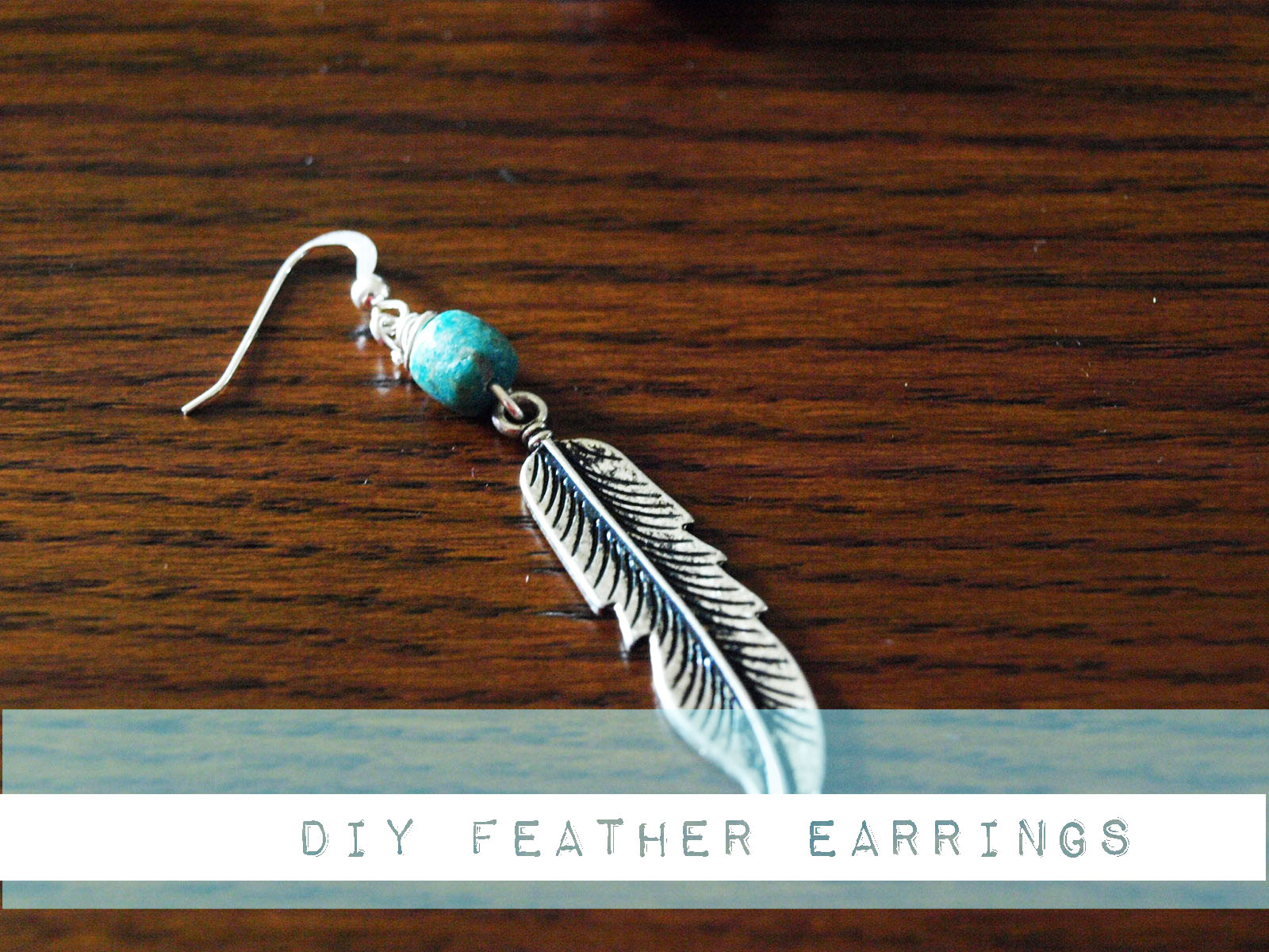 ldc designs DIY Feather Earrings