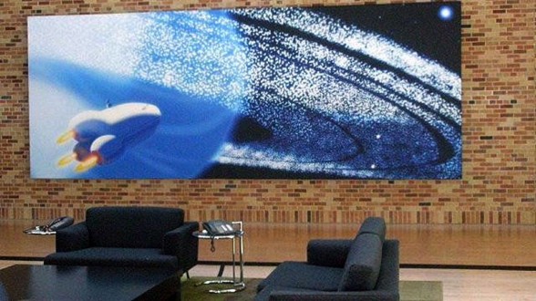 artistic pixar office lounge wall decor
