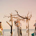 Un Altar Sencillo y Bello para una Boda en la Playa.