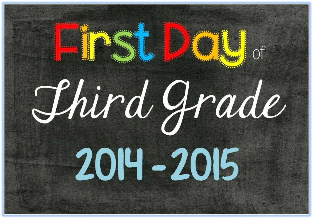 FREE First Day of School Picture Posters 2014-2015