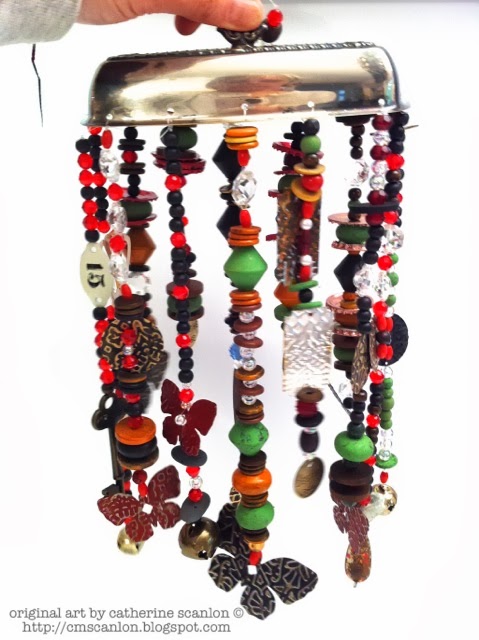 Recycled Butter Dish Wind Chime by Catherine Scanlon for Sizzix http://cmscanlon.blogspot.com