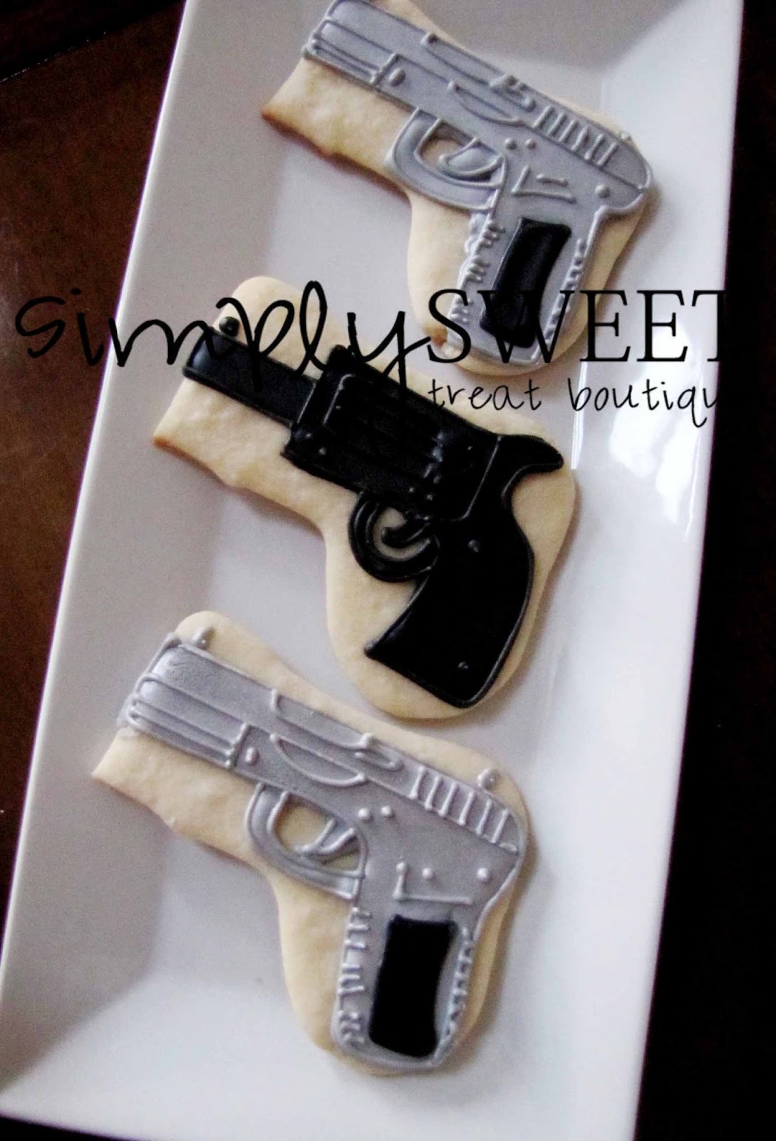 Gun Decorated Cookies