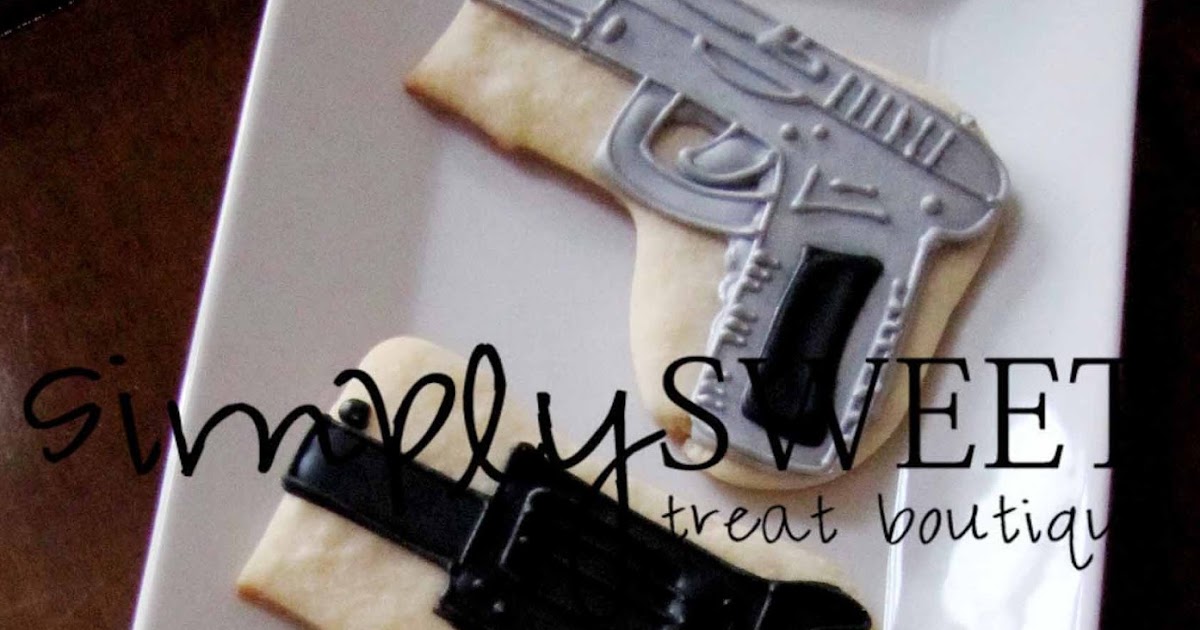 Gun Decorated Cookies