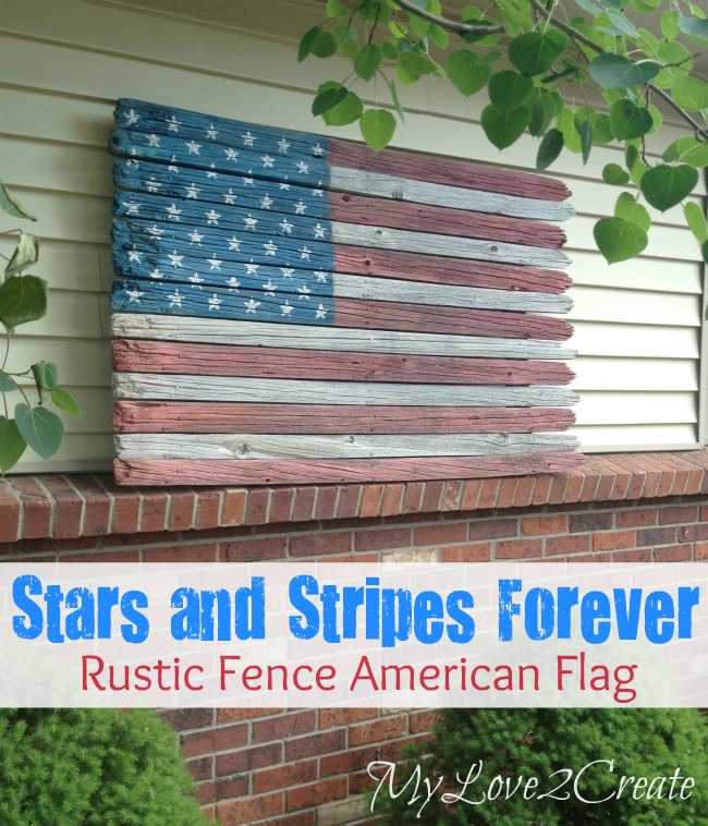 Stars And Stripes Forever Rustic Fence American Flag My Love 2