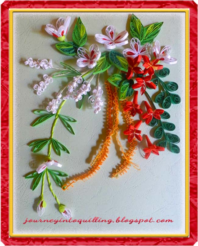 A Journey into Quilling & Paper Crafting Quilled DImensional Flower