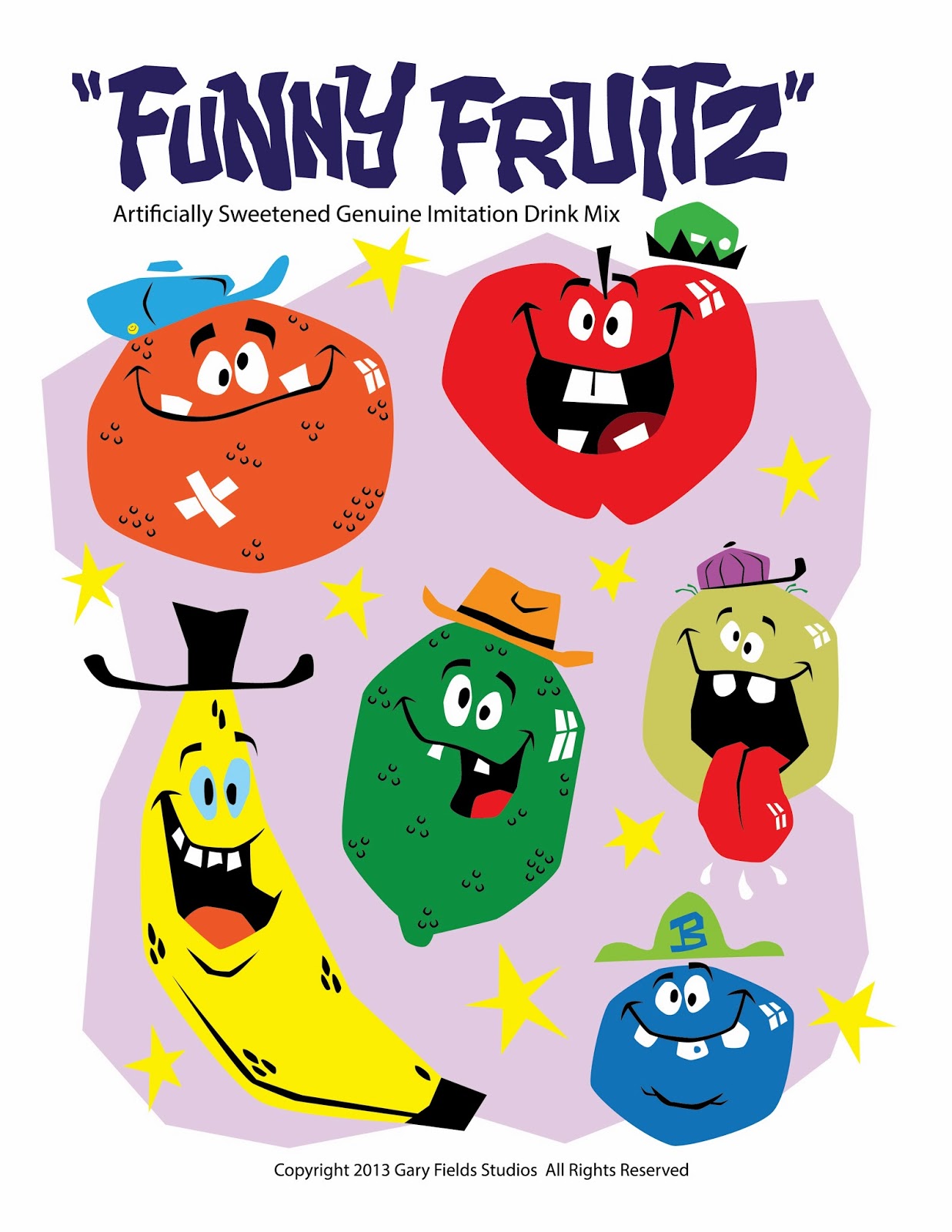 Gary Fields Studios blog funny fruitz drink mix