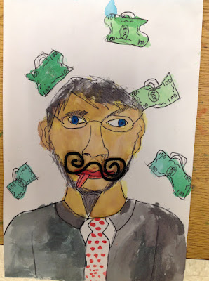 Fourth Grade Salvador Dali's Mustache Art Lesson