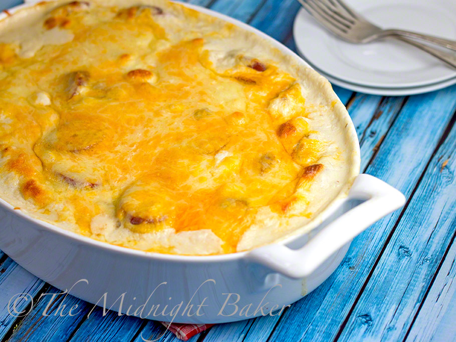 The Midnight Baker Pierogi and Smoked Sausage Casserole