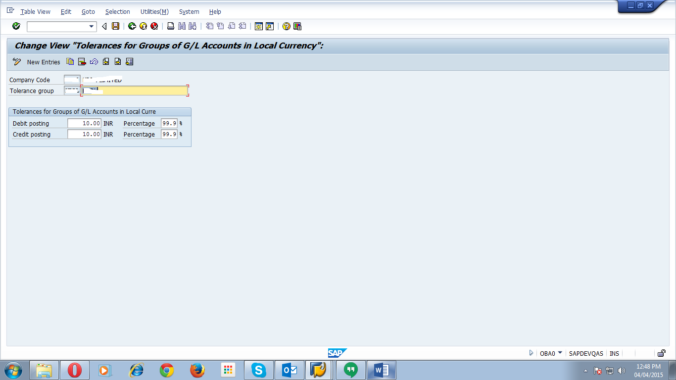 SAP Material Management Automatic Clearing F.13 with Tolerance