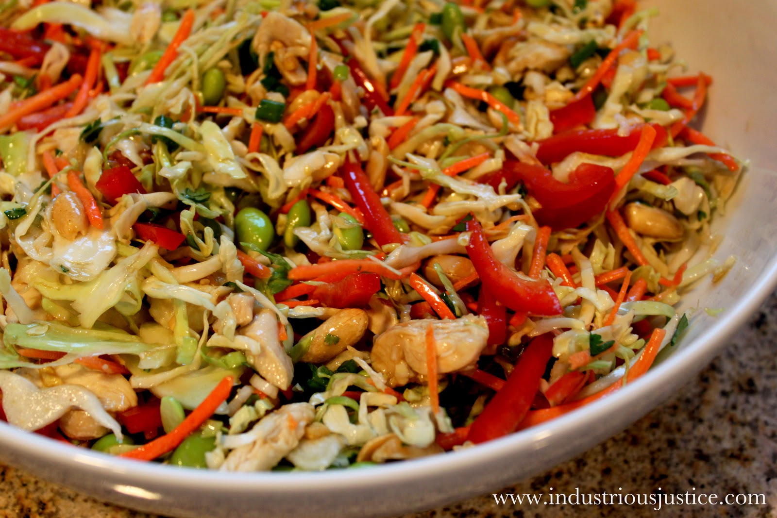 industrious justice Recipe Asian Slaw with Ginger Peanut Dressing