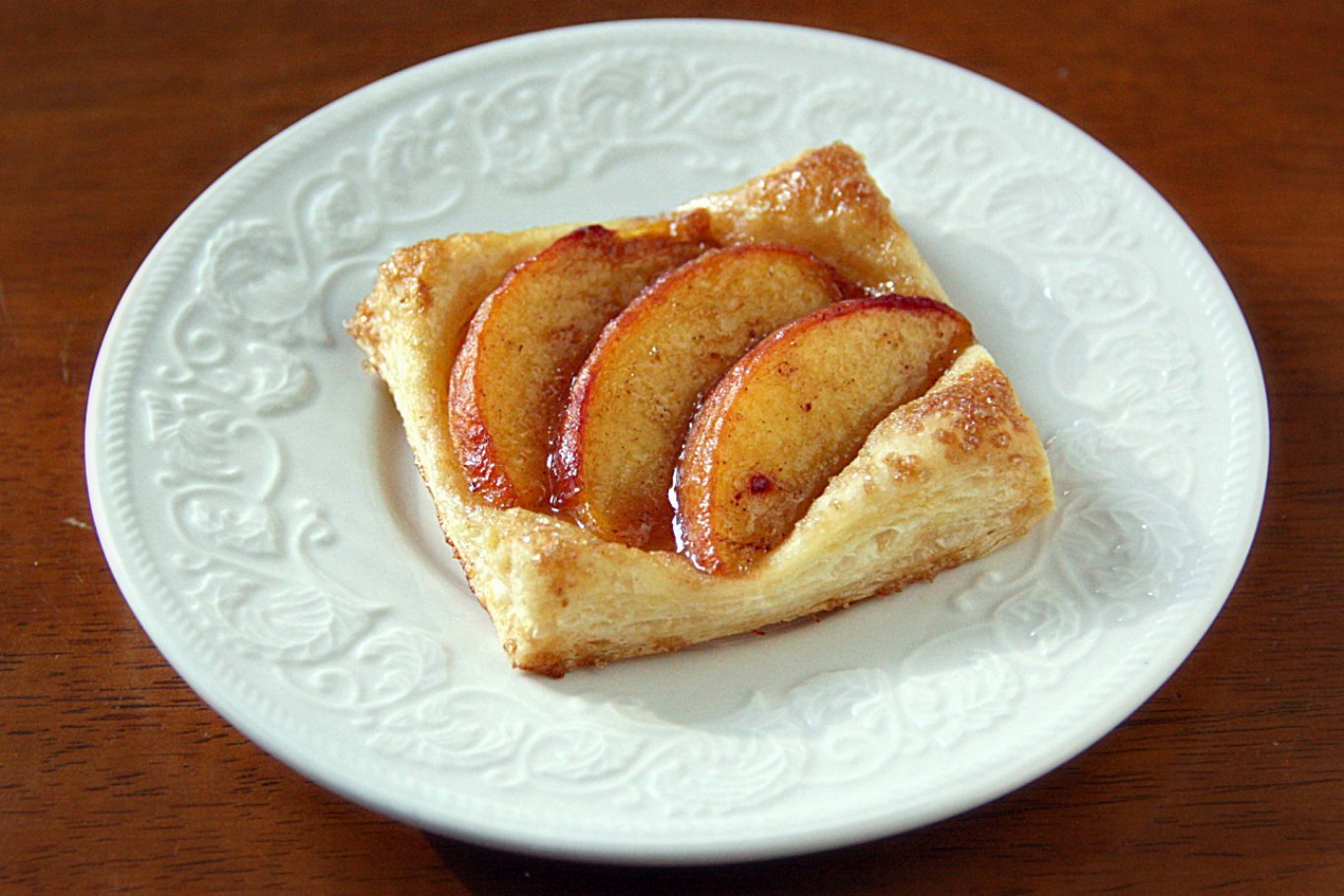 Art of Dessert Puff Pastry Peach Tartlets