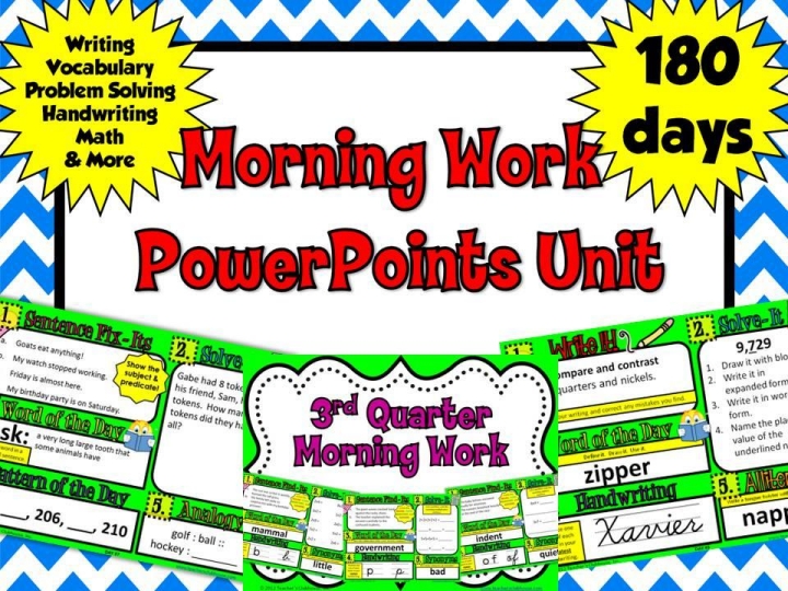 http://www.teacherspayteachers.com/Product/2nd-Grade-Morning-Work-PowerPoints-Unit-from-Teachers-Clubhouse-468762