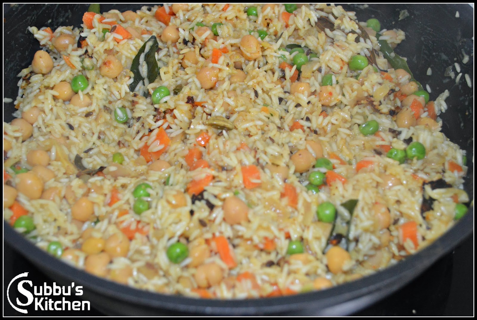 Chickpeas Masala Rice Subbus Kitchen