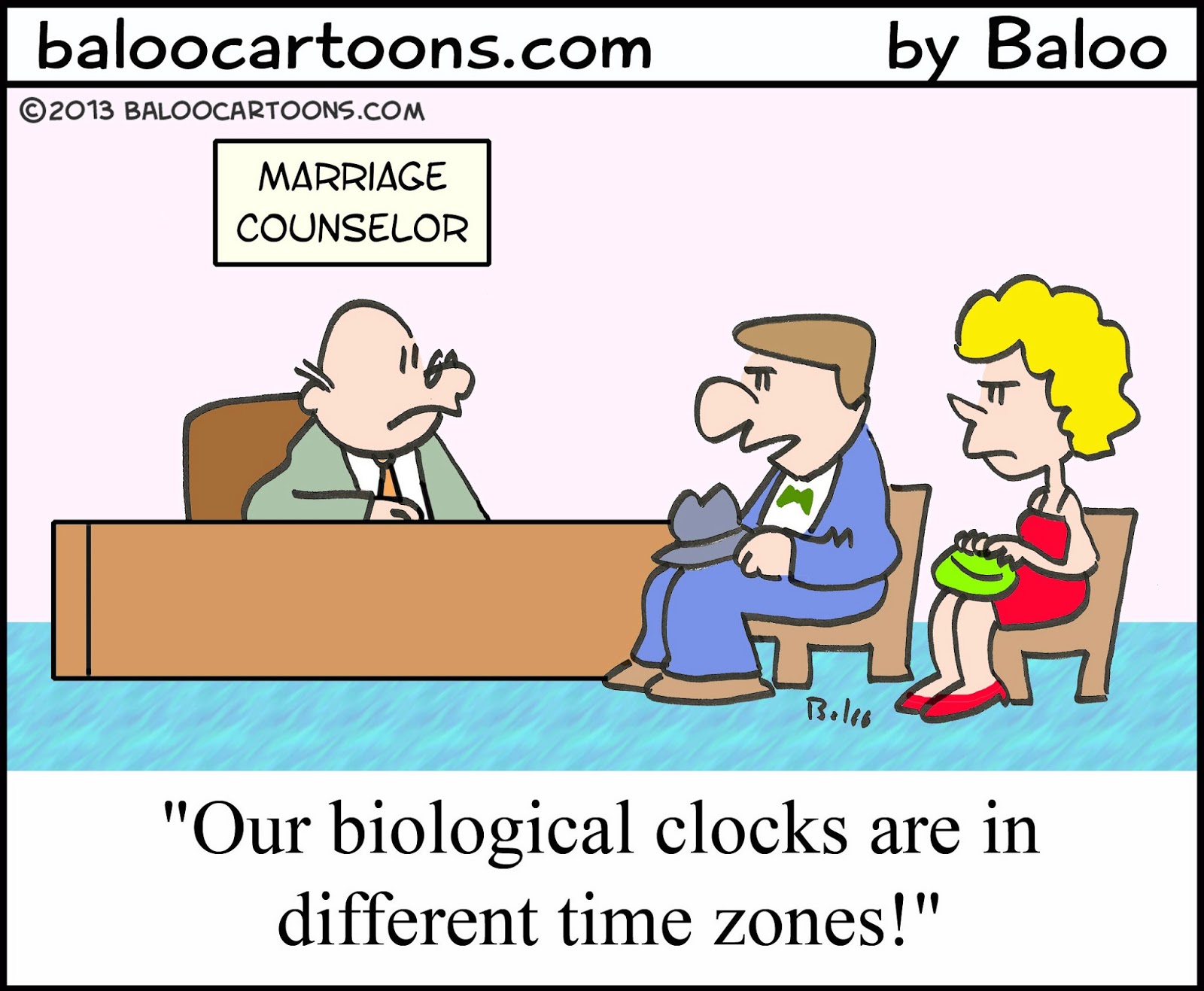 Baloo's nonpolitical cartoon blog Biological Clock cartoon