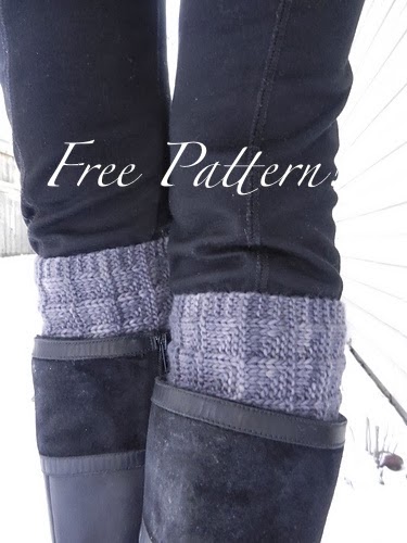 Kriskrafter: Free Knit Pattern! 2-Needle Boot Toppers / Cuffs